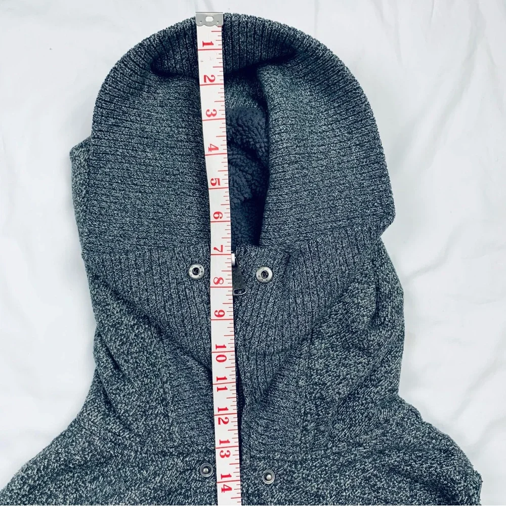 Burton Zip-Up Fleece Hoodie Sweatshirt Gray Medium Jacket Cozy Snowboarding - Picture 14 of 16